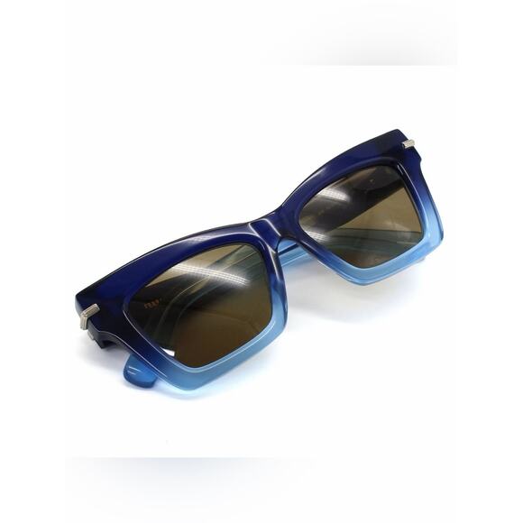 New Salvatore Ferragamo SF2031S 415 Blue Square-Frame Women\'s Authentic main image 10